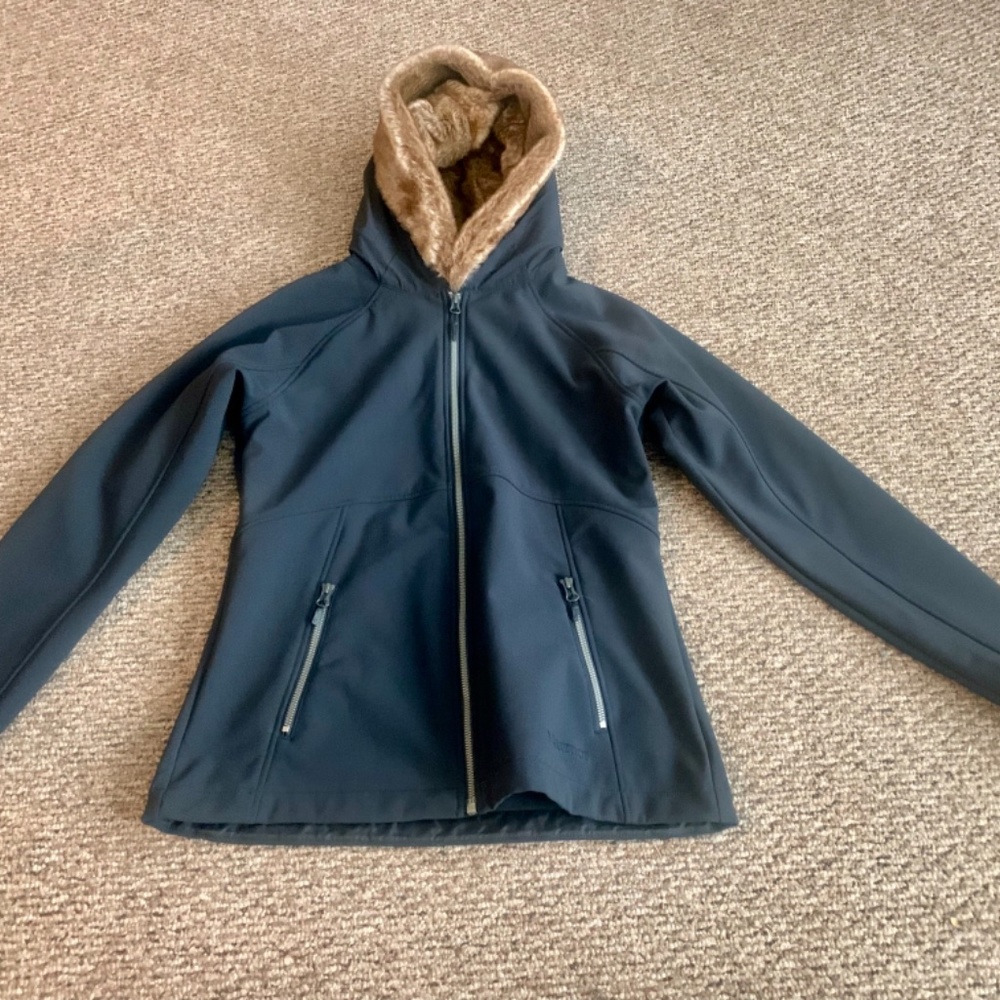 Marmot Furlong Soft Shell Jacket With Faux Fur, W… - image 2